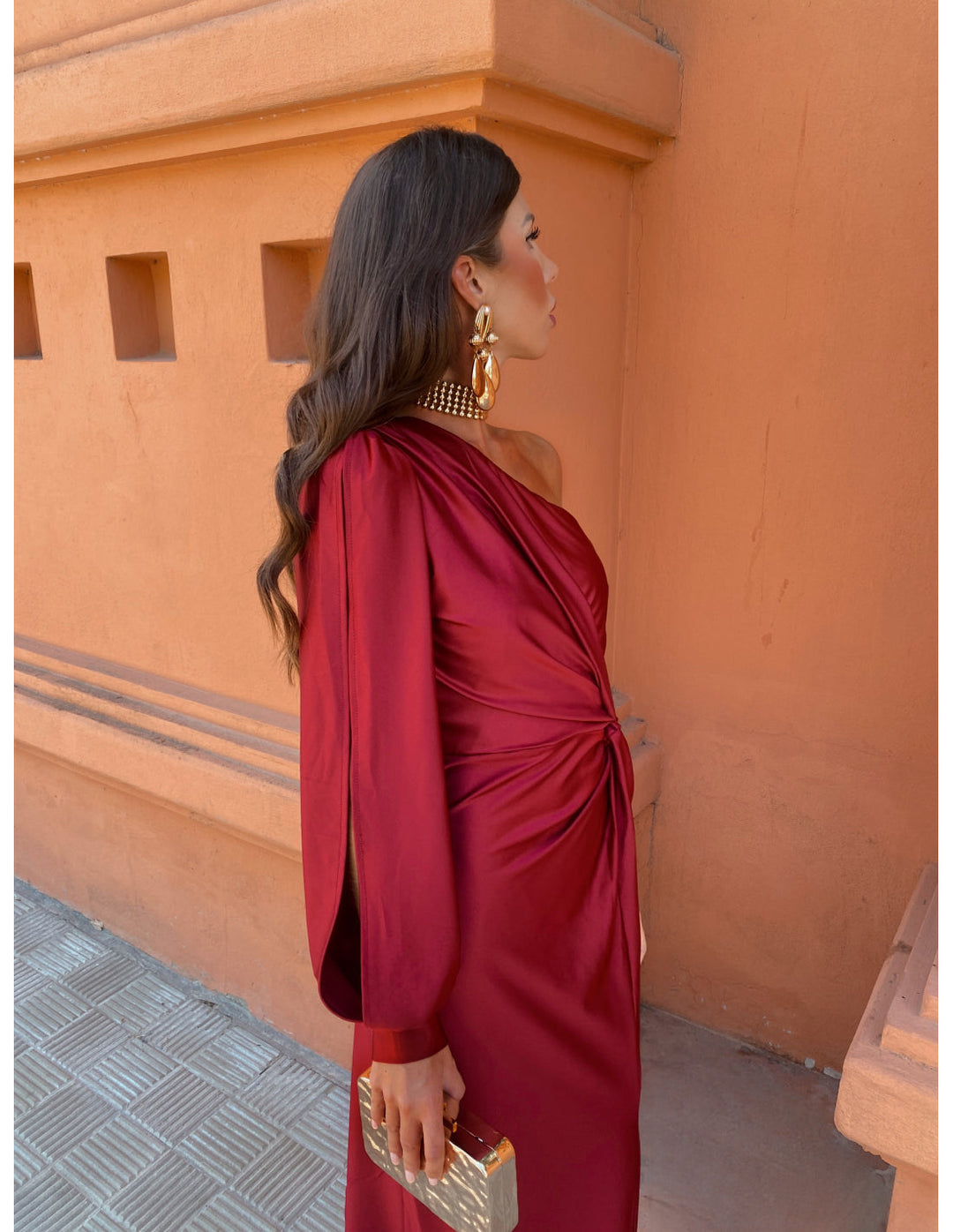 Elegante Eén-Schouder Jurk