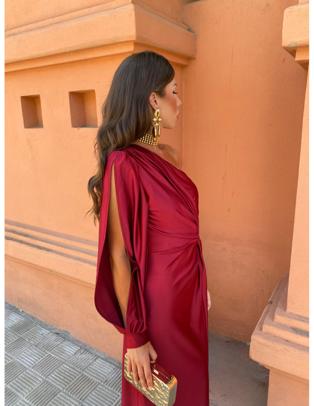 Elegante Eén-Schouder Jurk