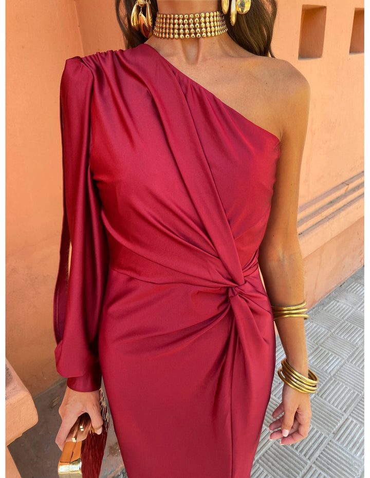 Elegante Eén-Schouder Jurk