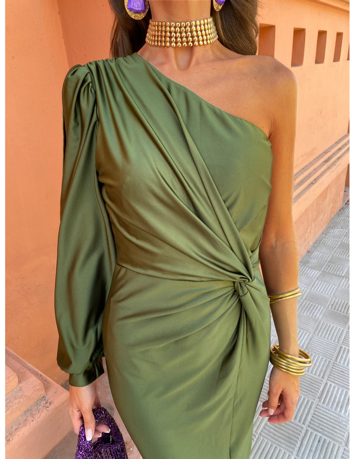 Elegante Eén-Schouder Jurk