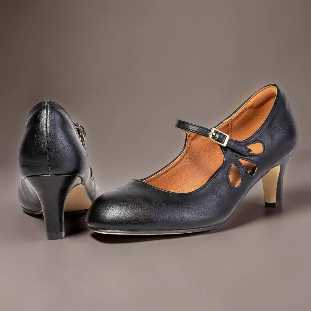DELACROIX | Zwarte Pumps Met Gesloten Neus Sylvie