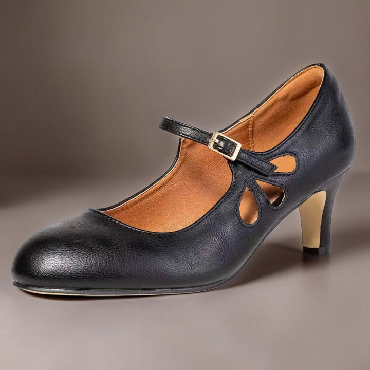 DELACROIX | Zwarte Pumps Met Gesloten Neus Sylvie