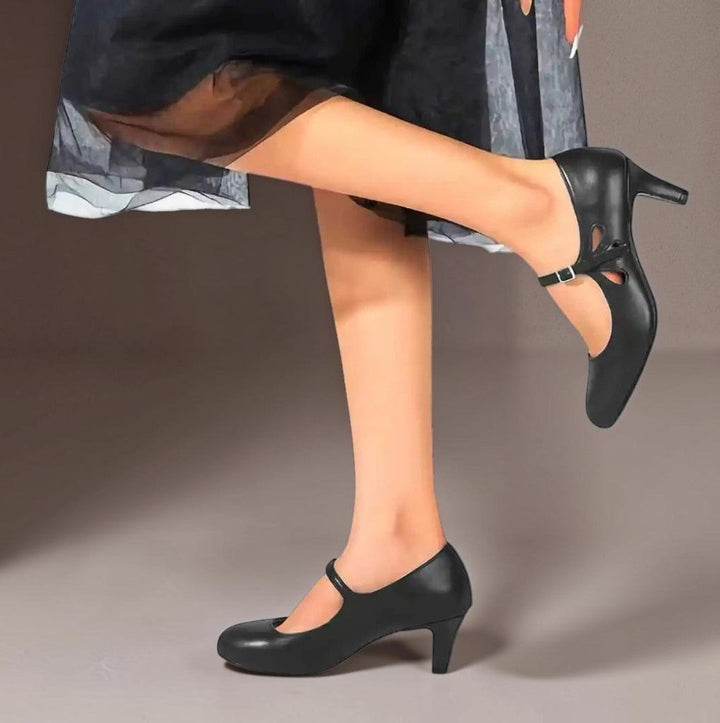 DELACROIX | Zwarte Pumps Met Gesloten Neus Sylvie