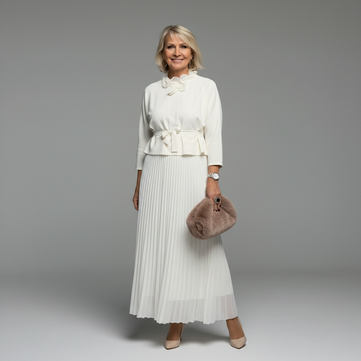 Emmie™ Elegante Twee-Delige Set | Moeiteloos Gebreide Laagjurk Set