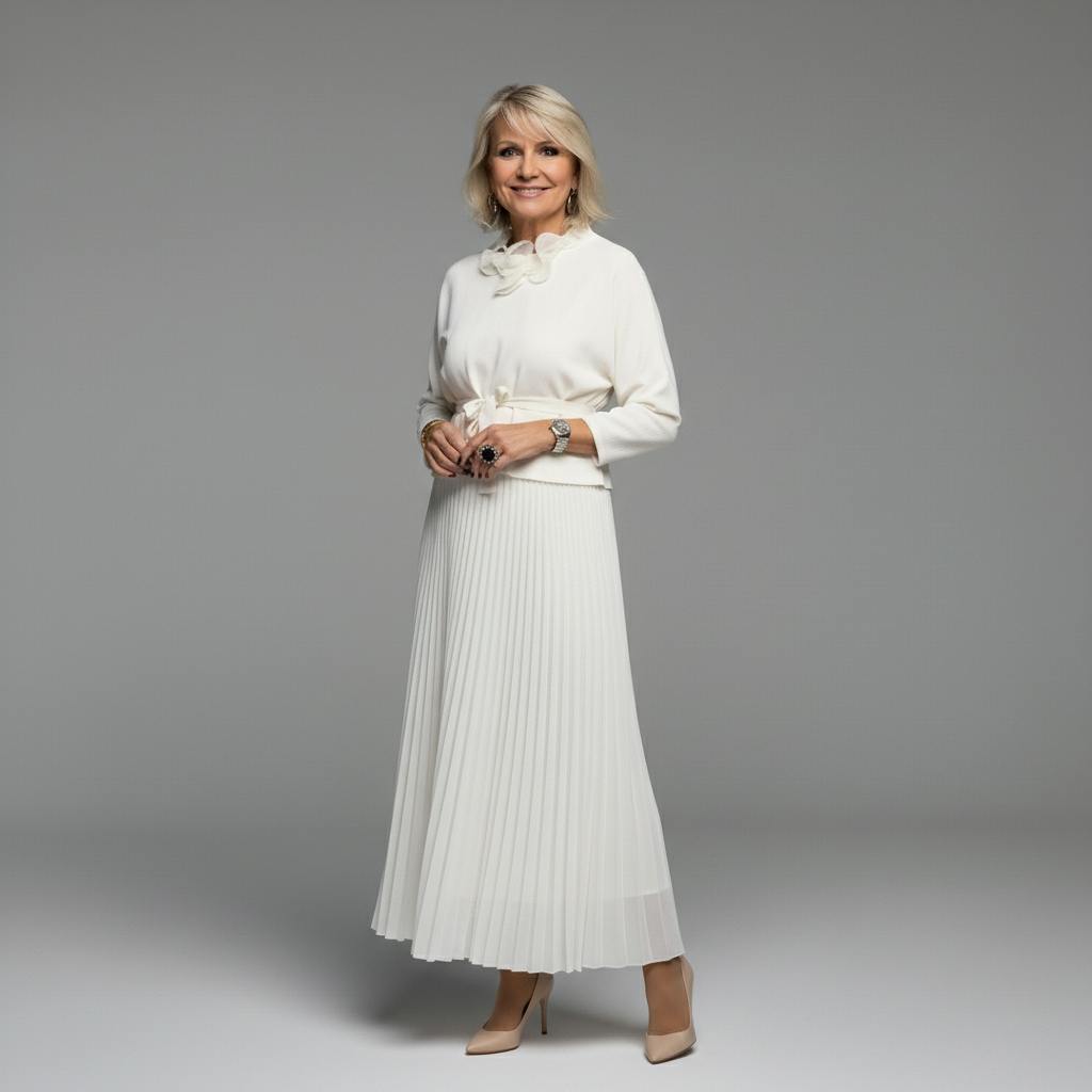 Emmie™ Elegante Twee-Delige Set | Moeiteloos Gebreide Laagjurk Set