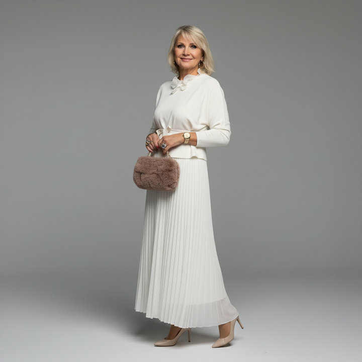 Emmie™ Elegante Twee-Delige Set | Moeiteloos Gebreide Laagjurk Set