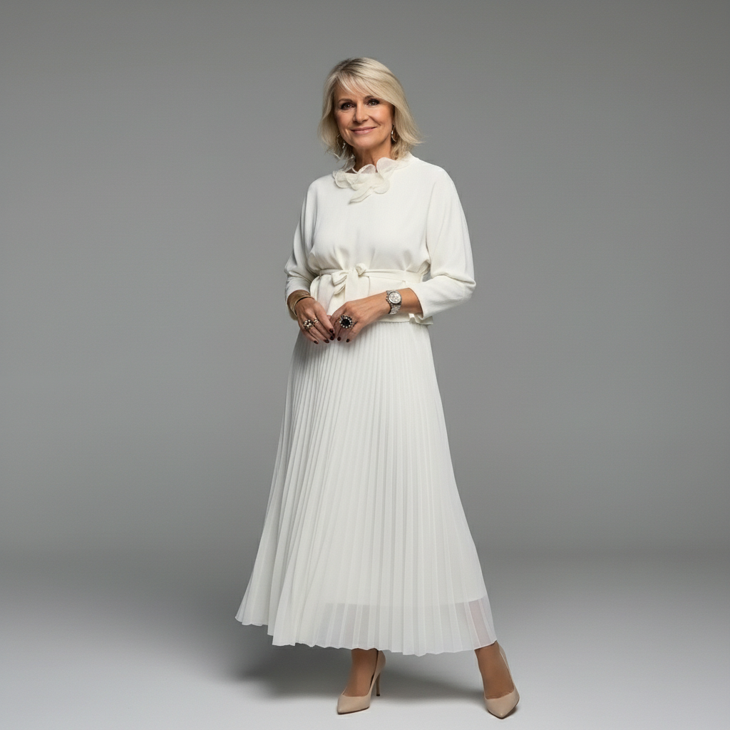 Emmie™ Elegante Twee-Delige Set | Moeiteloos Gebreide Laagjurk Set